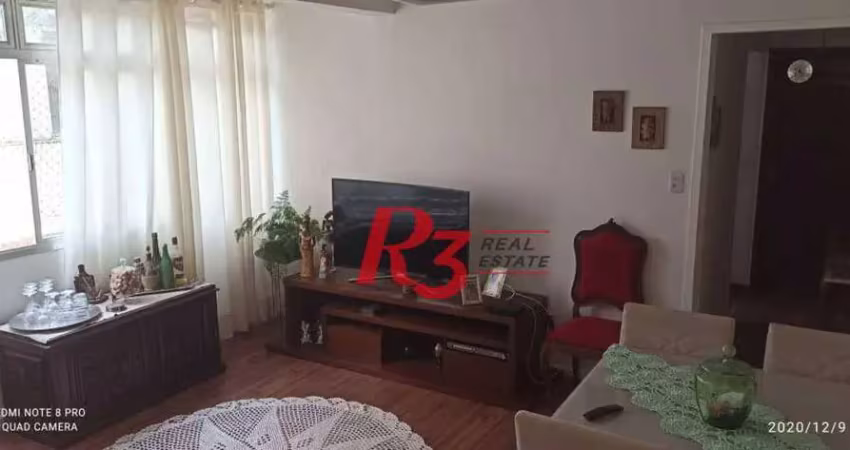 Apartamento com 2 dormitórios à venda, 92 m² por r$ 340.000,00 - josé menino - santos/sp