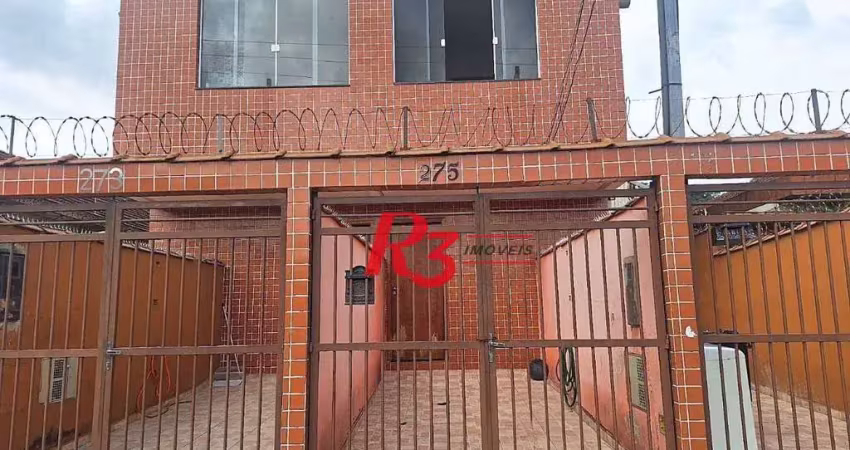 Casa com 2 dormitórios à venda, 72 m² por r$ 320.000,00 - chico de paula - santos/sp