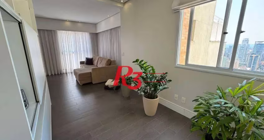 Cobertura com 4 dormitórios à venda, 230 m² por r$ 4.000.000,00 - gonzaga - santos/sp