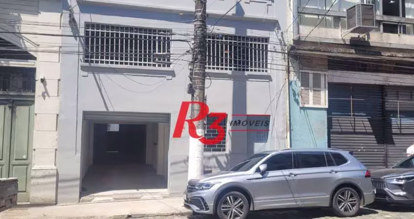 Galpão para alugar, 150 m² por r$ 6.300,00/mês - centro - santos/sp