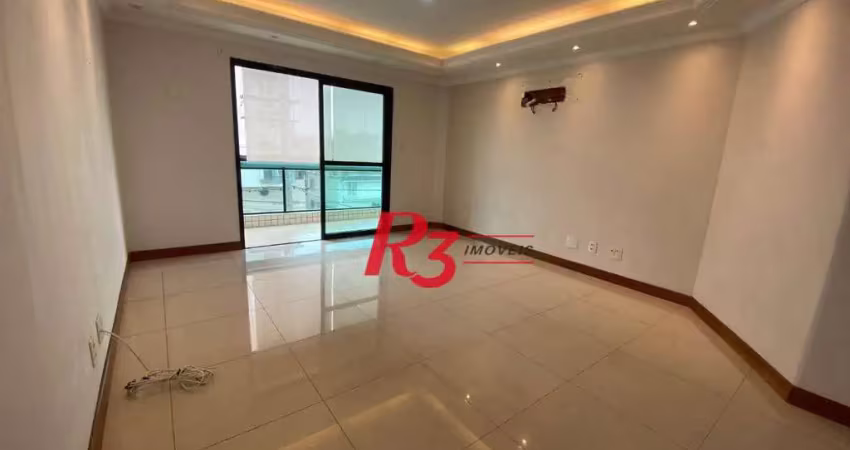 Apartamento com 3 dormitórios à venda, 157 m² por r$ 1.100.000,00 - embaré - santos/sp