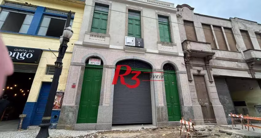Galpão para alugar, 850 m² por r$ 18.668,30/mês - centro - santos/sp