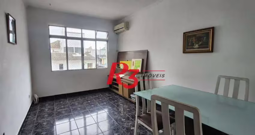 Apartamento com 2 dormitórios para alugar, 76 m² por r$ 3.000,00/mês - campo grande - santos/sp