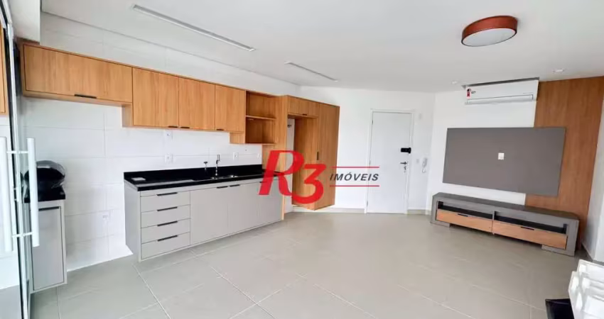 Apartamento com 2 dormitórios para alugar, 72 m² por r$ 5.224,56/mês - campo grande - santos/sp