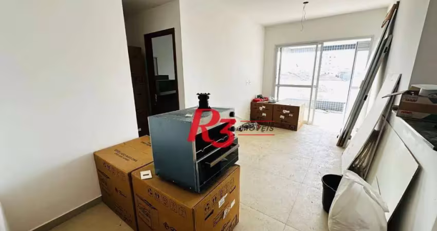 Apartamento com 1 dormitório, 60 m² - venda por r$ 900.000,00 ou aluguel por r$ 5.000,00/mês - boqueirão - santos/sp