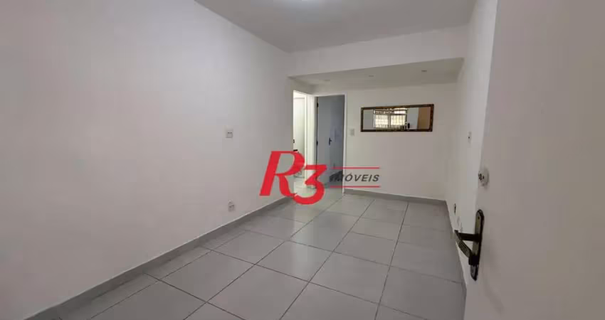 Apartamento com 1 dormitório para alugar, 48 m² por r$ 3.000,00/mês - gonzaga - santos/sp