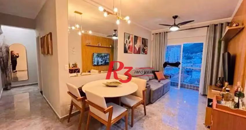 Apartamento com 2 dormitórios à venda, 68 m² por r$ 545.000,00 - vila belmiro - santos/sp
