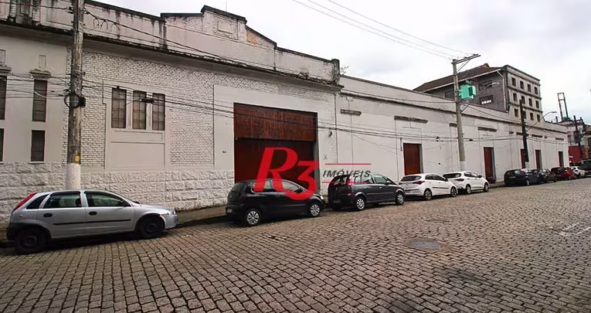 Galpão, 4222 m² - venda por r$ 29.000.000,00 ou aluguel por r$ 141.075,88/mês - centro - santos/sp