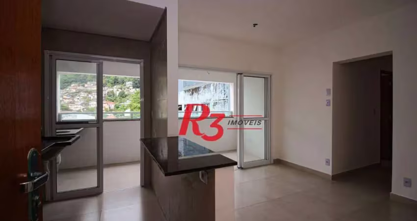 Apartamento com 2 dormitórios à venda, 55 m² por r$ 480.000,00 - marapé - santos/sp