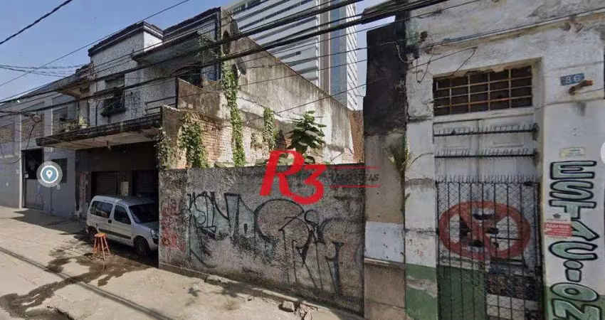 Terreno à venda, 151 m² por r$ 300.000,00 - paquetá - santos/sp