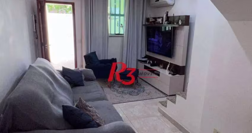 Sobrado com 2 dormitórios à venda, 53 m² por r$ 350.000,00 - esplanada dos barreiros - são vicente/sp