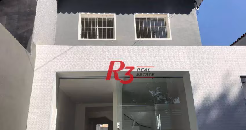 Sobrado para alugar, 140 m² por r$ 10.000,00/mês - vila matias - santos/sp