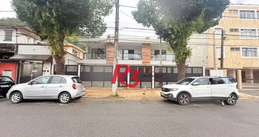 Village com 2 dormitórios à venda, 120 m² por r$ 735.000,00 - marapé - santos/sp