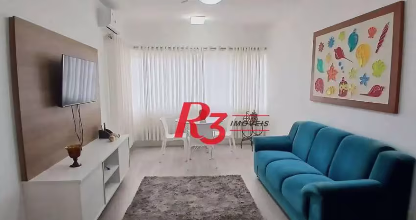 Flat com 2 dormitórios à venda, 68 m² por r$ 600.000,00 - gonzaga - santos/sp