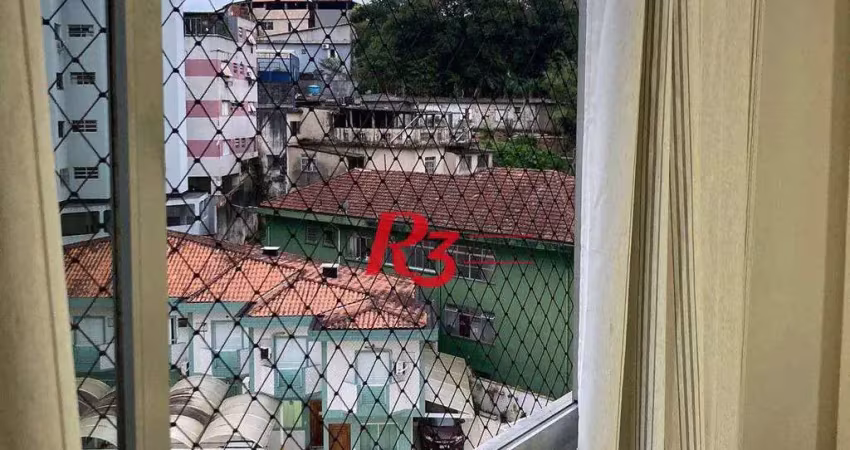 Apartamento com 2 dormitórios à venda, 67 m² por r$ 300.000,00 - josé menino - santos/sp