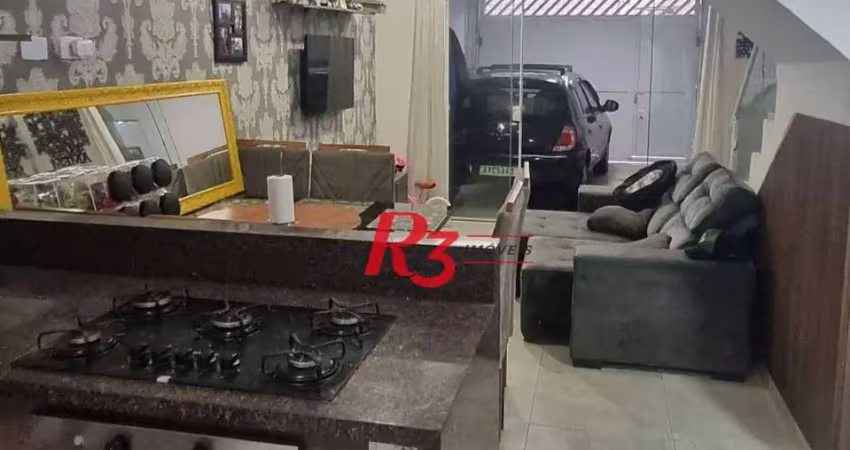Casa com 2 dormitórios à venda, 150 m² por r$ 395.000,00 - vila progresso - santos/sp
