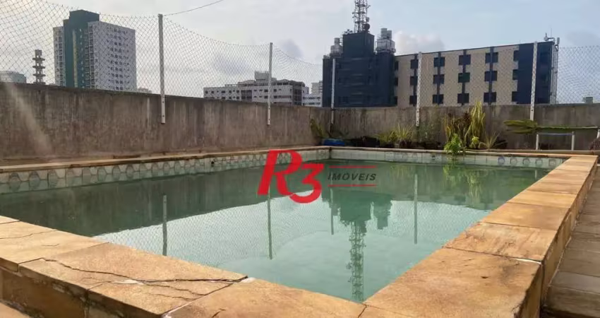 Cobertura com 5 dormitórios à venda, 230 m² por r$ 1.390.000,00 - encruzilhada - santos/sp