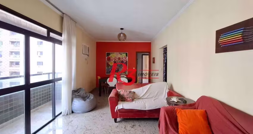 Apartamento com 3 dormitórios à venda, 111 m² por r$ 1.200.000,00 - aparecida - santos/sp
