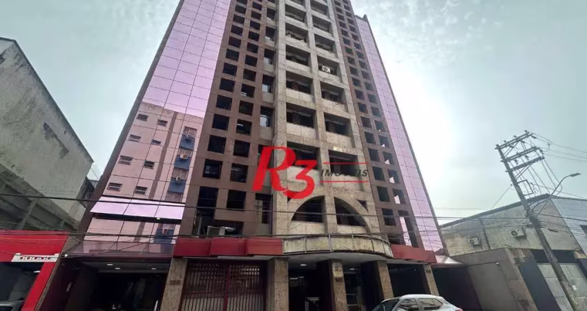 Sala, 53 m² - venda por r$ 300.000,00 ou aluguel por r$ 3.000,00/mês - vila nova - santos/sp