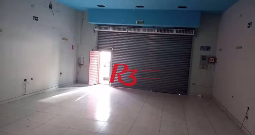 Loja para alugar, 200 m² por r$ 8.450,00/mês - centro - são vicente/sp
