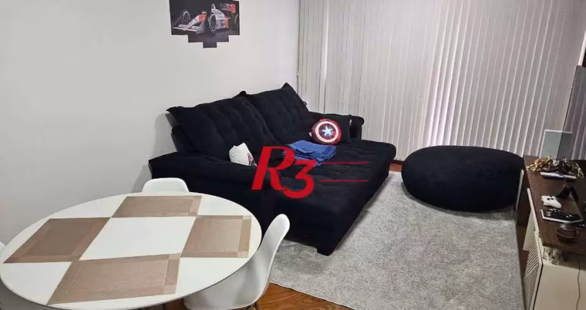 Apartamento com 1 dormitório à venda, 62 m² por r$ 640.000,00 - aparecida - santos/sp