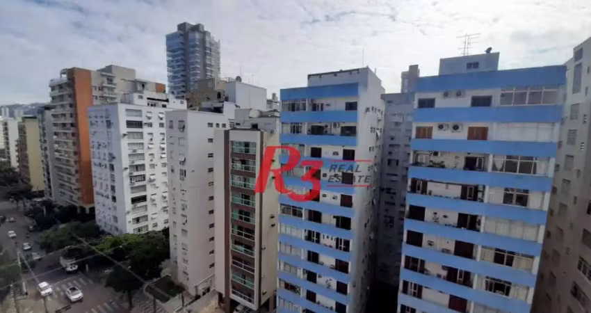 Apartamento com 2 dormitórios à venda, 100 m² por R$ 550.000,00 - Gonzaga - Santos/SP