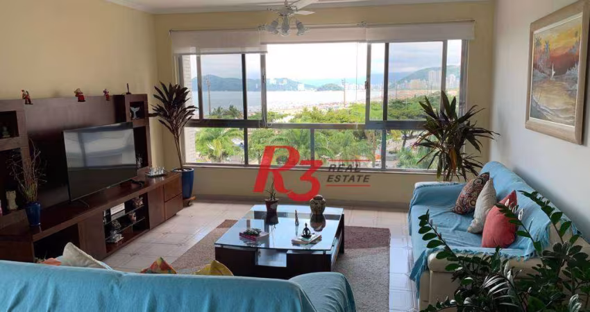 Apartamento com 3 dormitórios à venda, 180 m² por R$ 2.500.000,00 - Boqueirão - Santos/SP