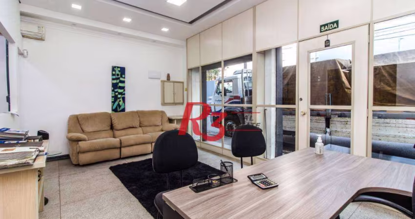 Loja, 340 m² - venda por R$ 3.750.000,00 ou aluguel por R$ 8.486,03/mês - Paquetá - Santos/SP