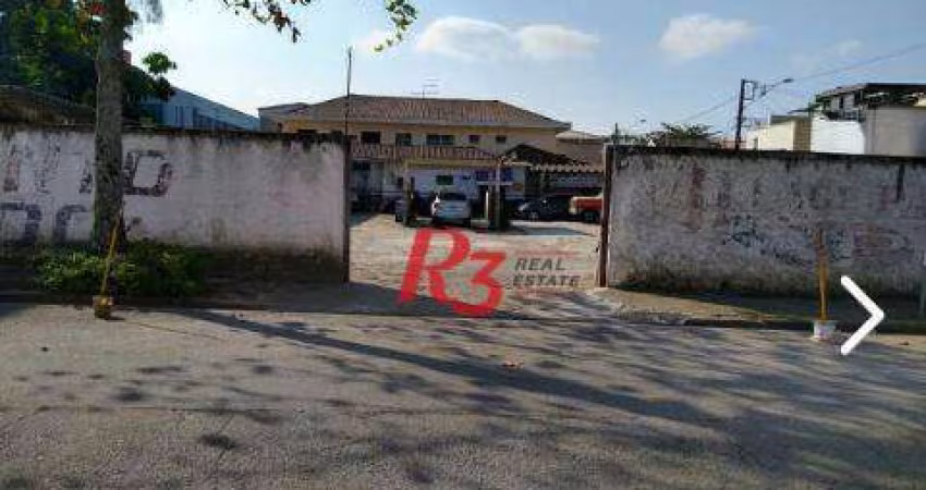 Terreno à venda, 1054 m² por R$ 4.900.000,00 - Macuco - Santos/SP