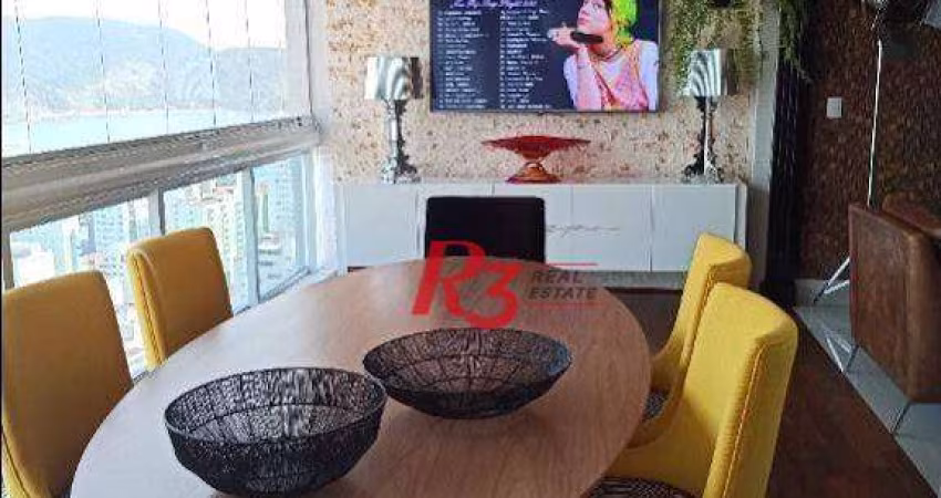 Apartamento com 1 dormitório à venda, 106 m² - Aparecida - Santos/SP