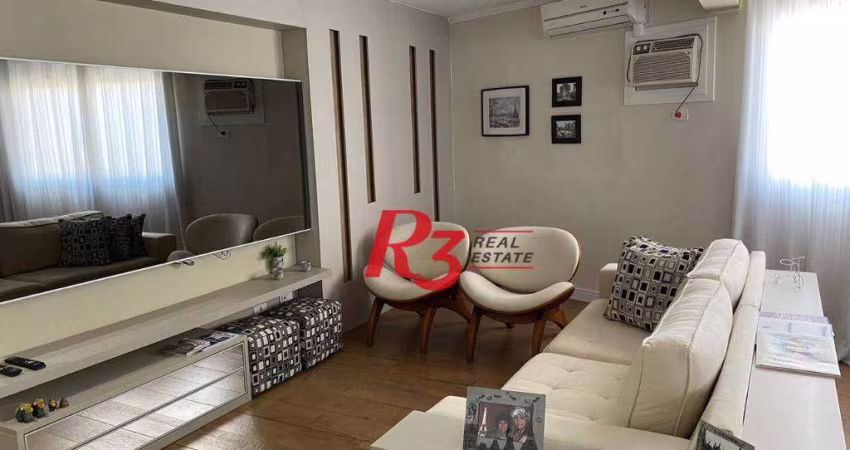 Apartamento com 3 dormitórios à venda, 93 m² por R$ 1.300.000,00 - Gonzaga - Santos/SP