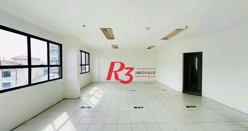 Sala, 76 m² - venda por r$ 300.000,00 ou aluguel por r$ 3.000,00/mês - centro - santos/sp