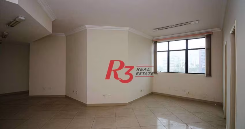 Sala à venda, 122 m² por R$ 800.000,00 - Gonzaga - Santos/SP