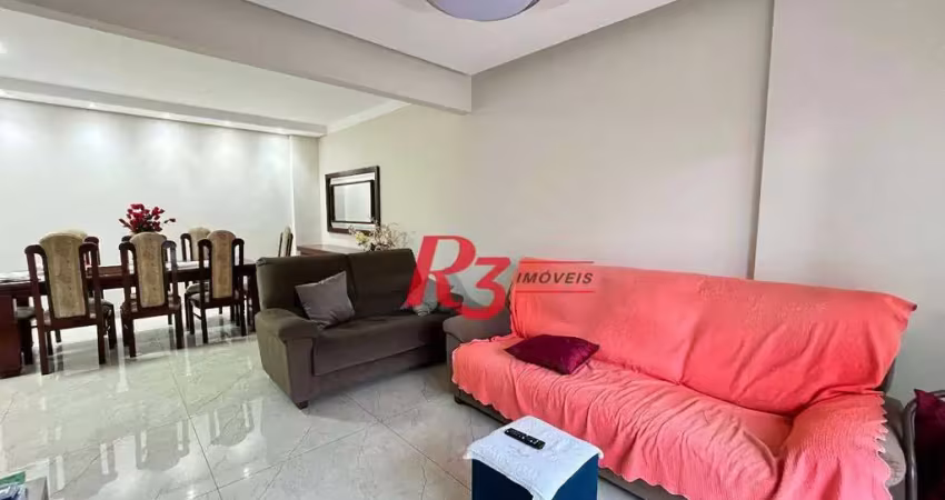 Apartamento com 3 dormitórios à venda, 138 m² por r$ 1.300.000,00 - ponta da praia - santos/sp