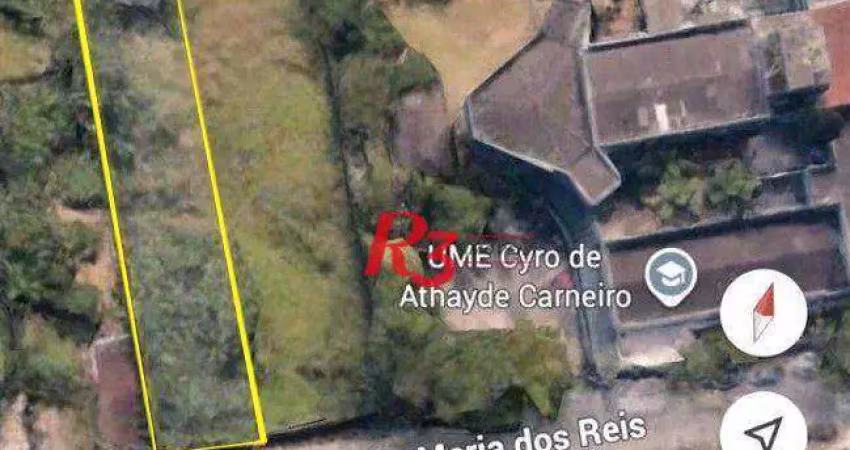 Terreno à venda, 855 m² por r$ 1.000.000,00 - morro de nova cintra - santos/sp