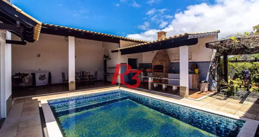Casa com 4 dormitórios à venda, 360m² útil, r$ 1.250.000 - praia do tombo - guarujá/sp