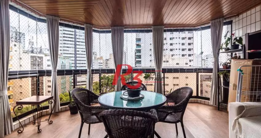 Apartamento à venda, 377 m² por r$ 4.500.000,00 - gonzaga - santos/sp