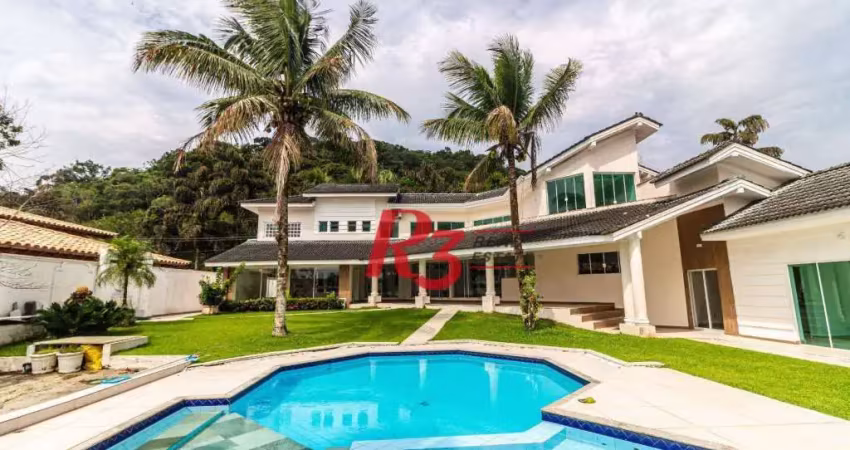 Casa com 5 dormitórios à venda, 1000 m² por r$ 13.400.000,00 - santo amaro - guarujá/sp
