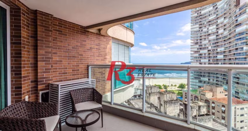 Apartamento com 1 dormitório para alugar, 45 m² por R$ 5.900,00/mês - Pompéia - Santos/SP