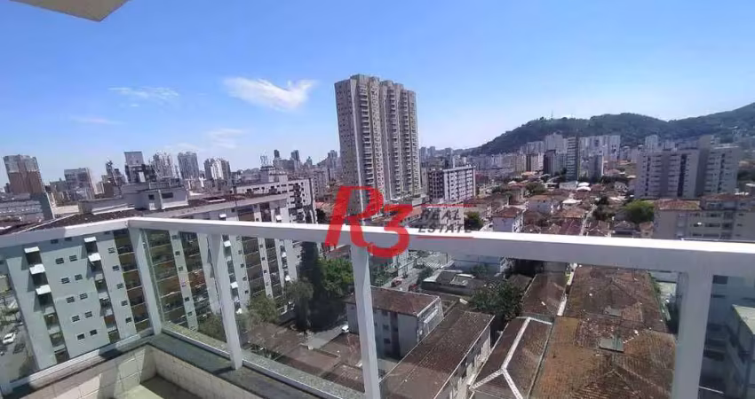 Apartamento com 2 dormitórios à venda, 74 m² por R$ 650.000,00 - Campo Grande - Santos/SP