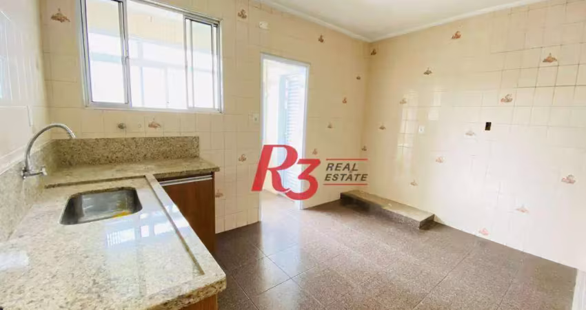 Apartamento com 3 dormitórios à venda, 100 m² por r$ 450.000,00 - gonzaga - santos/sp