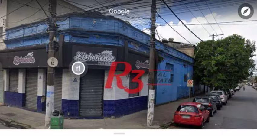 Terreno à venda, 500 m² por R$ 850.000,00 - Centro - Santos/SP