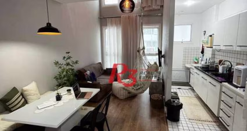 Apartamento com 1 dormitório à venda, 69 m² por R$ 499.000,00 - Gonzaga - Santos/SP