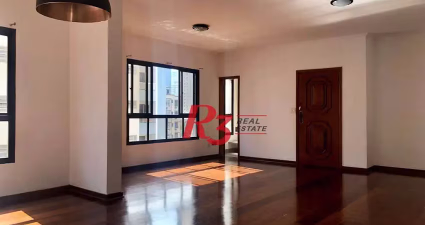 Apartamento com 3 dormitórios para alugar, 162 m² por r$ 7.500,02/mês - ponta da praia - santos/sp