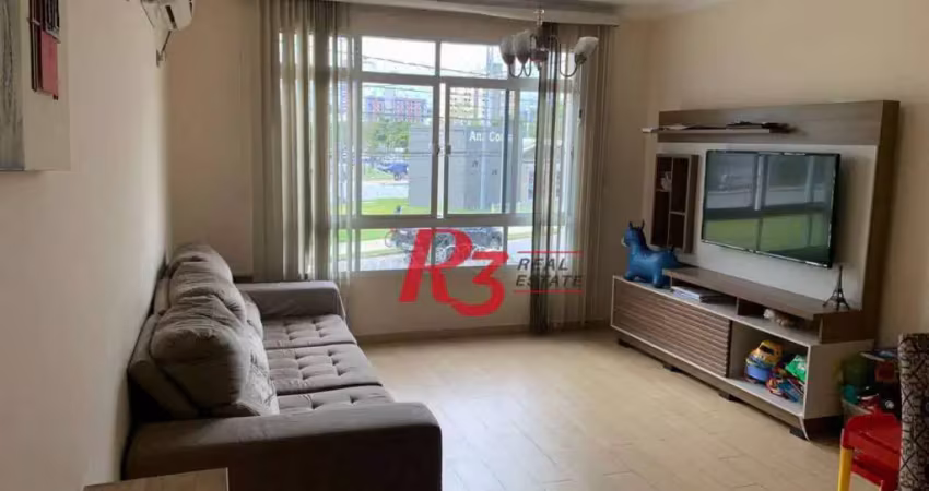 Apartamento com 3 dormitórios à venda, 100 m² por r$ 450.000,00 - gonzaga - santos/sp