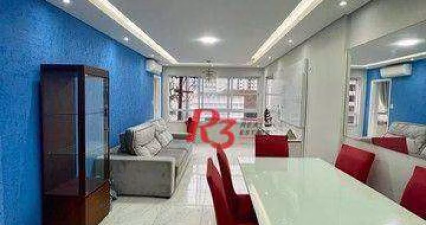Apartamento com 2 dormitórios, 103 m² - venda por R$ 650.000,00 ou aluguel por R$ 4.600,00/mês - Itararé - São Vicente/SP