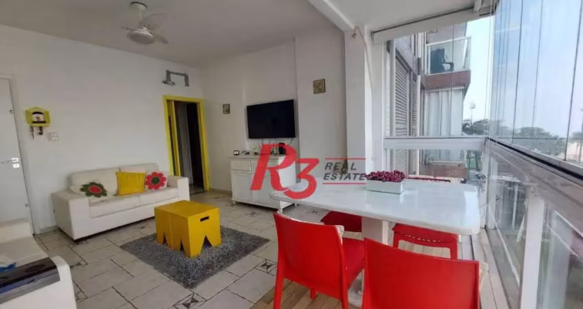 Apartamento com 2 dormitórios à venda, 92 m² por r$ 660.000,00 - gonzaga - santos/sp