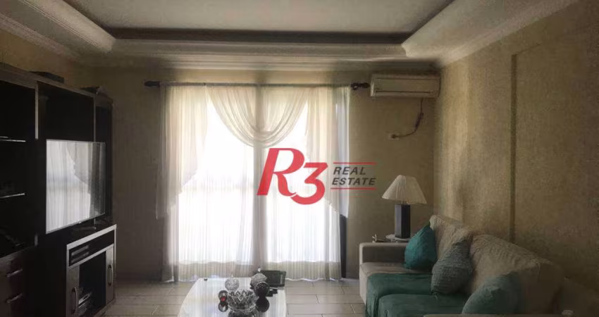 Apartamento com 3 dormitórios à venda, 157 m² por R$ 1.350.000,00 - Embaré - Santos/SP