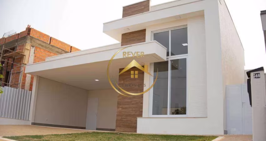 Casa à venda em Paulínia, Jardim América, com 3 suítes, com 204 m², Condominio Villa Bella Siena
