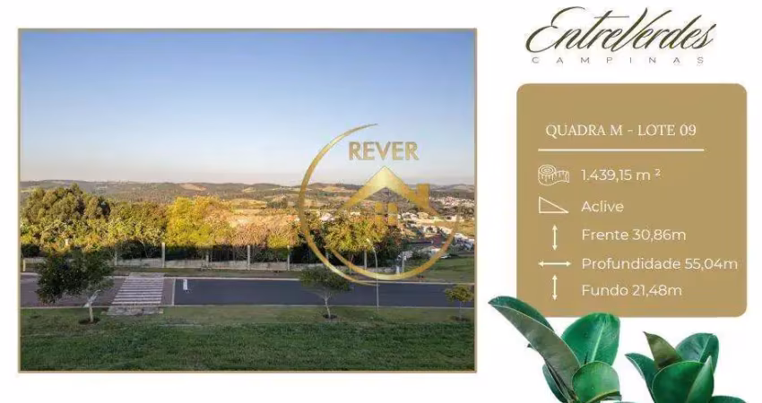 Terreno à venda em campinas, loteamento residencial entre verdes (sousas), com 1439.15 m²